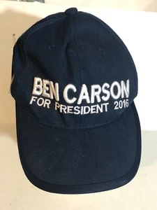 Ben Carson For President 2016 cap hat Blue Fitted H1 - Picture 1 of 4