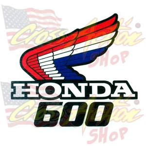 HONDA HRC 600 WING LOGO STICKER DECALS RADIATOR TANK MOTORCYCLE SX - Picture 1 of 1