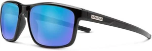 Suncloud Women's Respek Sunglasses One Size, Black / Polarized Blue Mirror  - Picture 1 of 7