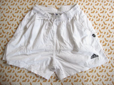 Short Adidas trefoil Blanc 100 % coton Rugby vintage Homme - 42 / M - Photo 1/4
