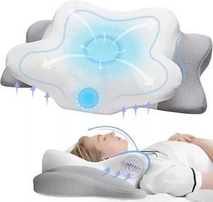 Soft Neck Pillow Cervical Pillow For Neck And Shoulder Pain Memory Foam Pillows - Picture 1 of 13