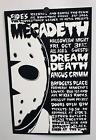Concert Poster 11x17Megadeth Halloween Mckee's Rocks Show