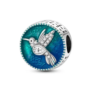 MULA Original Frühling Vogel DIY Charm AAA CZ Für Frauen Armband 925 Versilbert - Picture 1 of 6