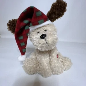 "Chantilly Lane 10" Nuez moscada Perro Orejas Aleteantes Canta Escuchar "The Herald Angels Sing" - Imagen 1 de 10
