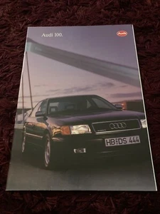 Audi 100 Brochure 1994, C4 shape, Aug 1993 UK issue inc 2.0E, 2.6E, 2.8E quattro - Picture 1 of 1