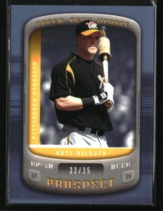 Nate McLouth 2005 Upper Deck Update Platinum PR Baseball Card #147 Rookie 22/25