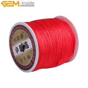 1mm 220 Meters Nylon Beading Cord Braided Knotting Cord Jewelry Making 1 Piece - Picture 1 of 58