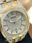 Bulova Men's Watch 98B323 Quartz Gold Crystals Accent Gold Stainless Steel 40mm