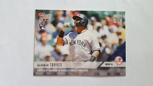 2018 TOPPS NOW MOMENT OF WEEK #10 GLEYBER TORRES RC