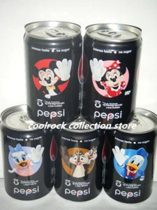 2021 China pepsi cola disneyland 5 cans set 200ml empty for collectible - Picture 1 of 1