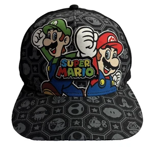 Nintendo Super Mario Youth Snap Back Adjustable Baseball Cap - Picture 1 of 9