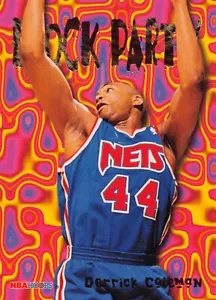 DERRICK COLEMAN 1995-96 NBA HOPPS BLOCK PARTY CARD 24 OF 25 NETS - Imagen 1 de 2