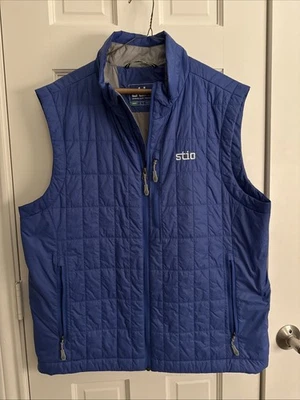 Stio Azura Insulated Down Vest, Lightweight Primaloft Full Zip, Royal Blue Sz L - Image 1 of 4