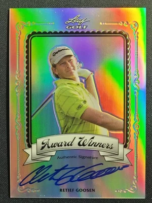 2011 Leaf Golf Award Winners Auto Autograph /50 Retief Goosen #AW-RG1 - Image 1 of 2