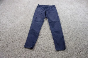 Bylt Pants Mens Large Gray Chino Weekender Cargo Pocket Drawstring Ripstop - Picture 1 of 6
