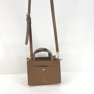 Bolso Bandolera Nanette Lepore Marrón Imitación Cuero Asa Superior Correa Convertible Foto 1 de 4