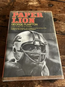 Paper Lion von George Plimpton (1966, HC/DJ) Harper & Row NFL Detroit Lions Buch - Bild 1 von 12