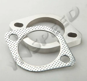 US SHIP 2.25" 57mm ID 2 Bolt Turbo Exhaust Downpipe Flange & Gasket Adapter - Picture 1 of 5