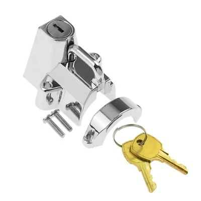 7/8 " 1-1/4" Chrome Verrou casque guidon Tube de verrouillage des pour Harley - Imagen 1 de 4