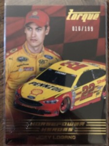 2016 PANINI TORQUE HORSEPOWER HEROES JOEY LOGANO CARD 16/199