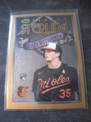 ADLEY RUTSCHMAN 2023 Topps Finest Flashbacks STERLING #16 BALTIMORE ORIOLES RC - Image 1 of 2