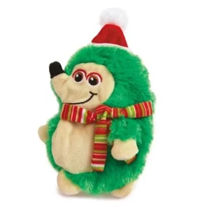 Zanies Holiday Christmas Flatsy  Hedgehog Dog Puppy No Stuff  Toy Toys - Picture 1 of 1