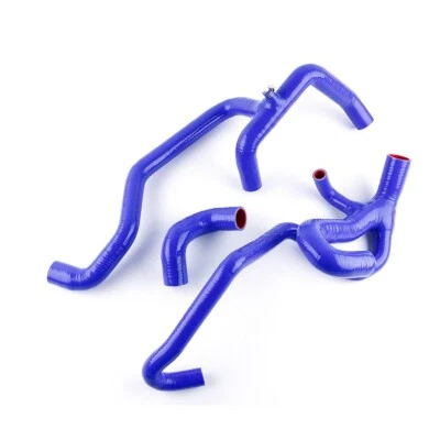 Blue Silicone Radiator Hose Kit for 1999-04 Land Rover Discovery II MK2 4.0L 4.6 - Image 1 of 4