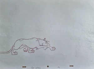 Original Animation Art Cel Production Drawing Great Dane SCOOBY DOO #5 - Picture 1 of 1