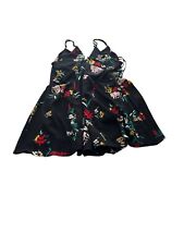 City Chic Women's Sleeveless Black Floral Dress Size XS Good Condition