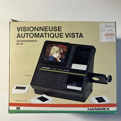 Hanimex Automatique Vista Viewer Illuminated 3X Magnification 2x2 Slides In Box - Image 1 of 4