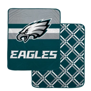 Philadelphia Eagles NFL 50” x 60” Center Half Stripe Throw Blanket-F2016245416 - Picture 1 of 2