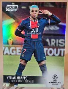 Kylian Mbappe 2020-21 Topps Stadium Club Chrome UCL Refractor #75 - Picture 1 of 2