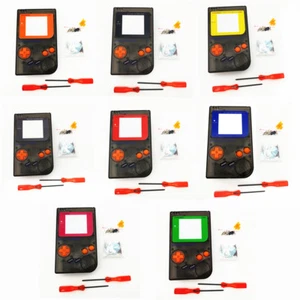 Clear Black Housing Shell Case Orange Buttons For Nintendo Game Boy Classic - Picture 1 of 32