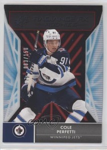 2021-22 SPx Radiance F/X Red /150 Cole Perfetti #RFX-98 Rookie RC