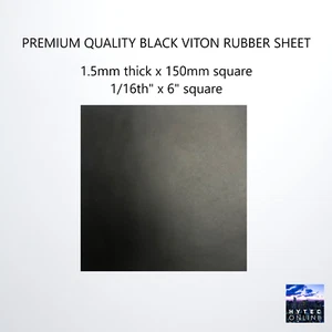 Hoja de goma Viton fluorocarbono 1,5 mm de espesor x 150 mm SQ calidad premium grado A - Imagen 1 de 5