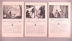 American Telephone & Telegraph A, T&T PRINT AD - 1929 - LOT of 3 diff. anzeigen - Bild 1 von 4