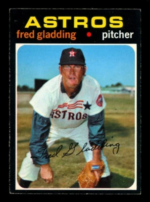 1971 TOPPS OPC O PEE CHEE BASEBALL #381 Fred Gladding NM-MT HOUSTON ASTROS Card - Image 1 of 2