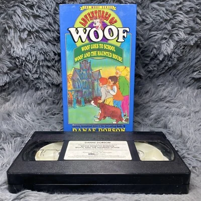 Adventures Of Woof VHS Tape 1989 Woof Goes To School/Woof And The Haunted House - Image 1 of 4