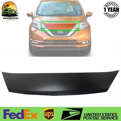 New Front Grill Molding Cover Primed For 2017-2019 Nissan Versa Note - Image 1 of 4