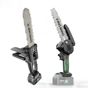 6 8 12 16 Inch 21V Brushless Electric Chain Saw Handheld Pruning Woodworking Cut - Picture 1 of 41