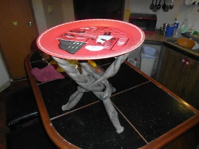 Vintage Rustic Lodge twisted Driftwood  end table stand Only carved driftwood - Image 1 of 4