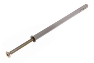 New 40 X Nylon Hammer In Frame Fixings Rawl Masonry Plug &Amp; Screw M10 X 160mm - Picture 1 of 1