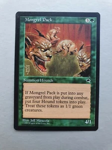 Mongrel Pack, MTG Tempest (1997) Rare Green Creature NM - Picture 1 of 2