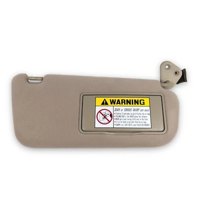 2001-2004 Hyundai Santa Fe Passenger Right Side Sun Visor Tan Brown Lighted - Image 1 of 4
