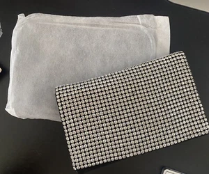 Amber Sceats Damen Silber Clutch Einheitsgröße - Bild 1 von 2