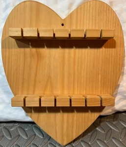 Sammler Löffelgestell 12 Stellen Herzform Größe 11"" L, x 8-7/8"" breit x 1,5"" tief - Bild 1 von 2