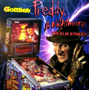 Freddy A Nightmare On Elm Street Pinball FLYER Vintage Horror Art NOS - Picture 1 of 4