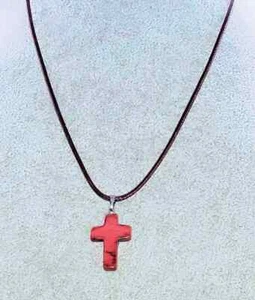 Collar de piedras preciosas de jaspe rojo - Imagen 1 de 15