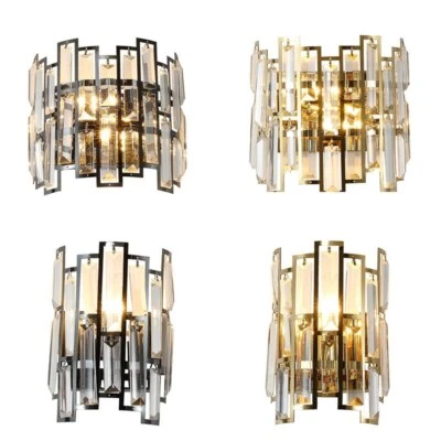 Modern Light Luxury Crystal Wall Lamp Living Room Bedroom Led Indoor Lighting - Image 1 of 4