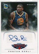 2012 Panini Marquee Festus Ezeli Rookie Autograph Card - Golden State Warriors